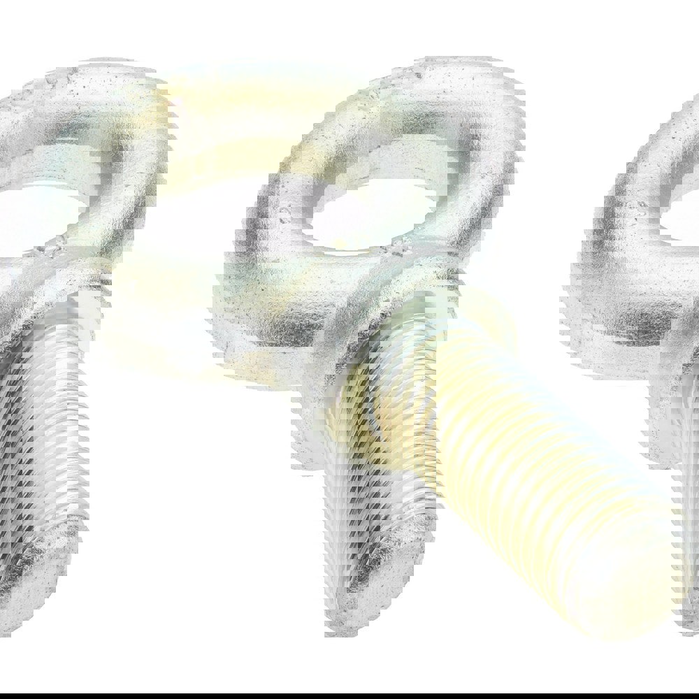 Fixed Lifting Eye Bolt: With Shoulder, 7,650 lb Capacity, 1-8 Thread, Grade 1030 Steel